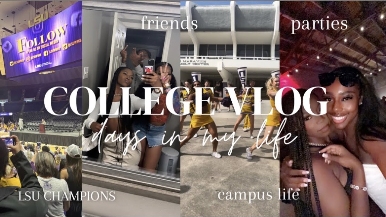 COLLEGE VLOG | LSU women's basketball champions, partying, fraternity probate