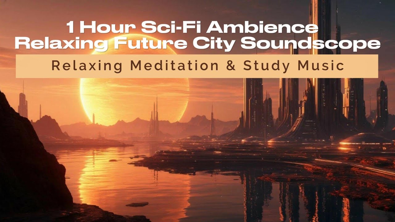 1 Hour Sci-Fi Ambience — Relaxing Future City Soundscope #RelaxingMusic #MeditationMusic #StudyMusic