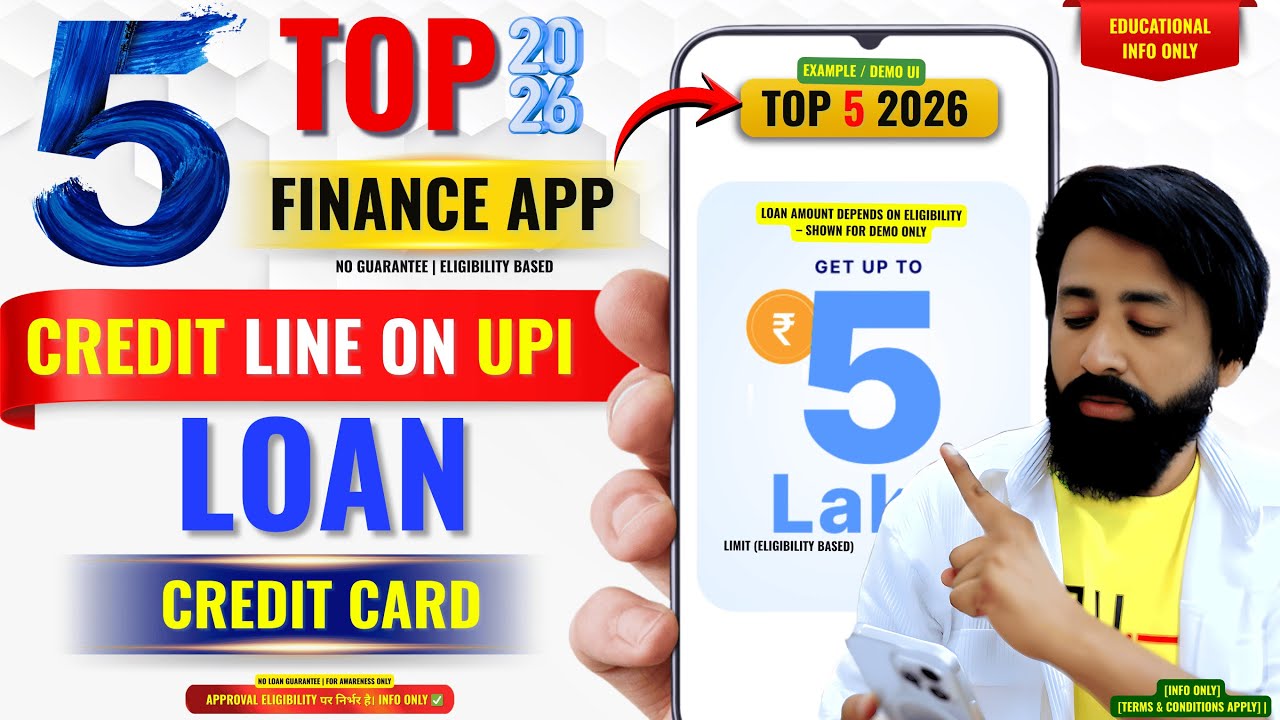 2026 Best 5 Finance Apps | Loan App Review | Credit Line on UPI & EMI Card | Loan App 2026