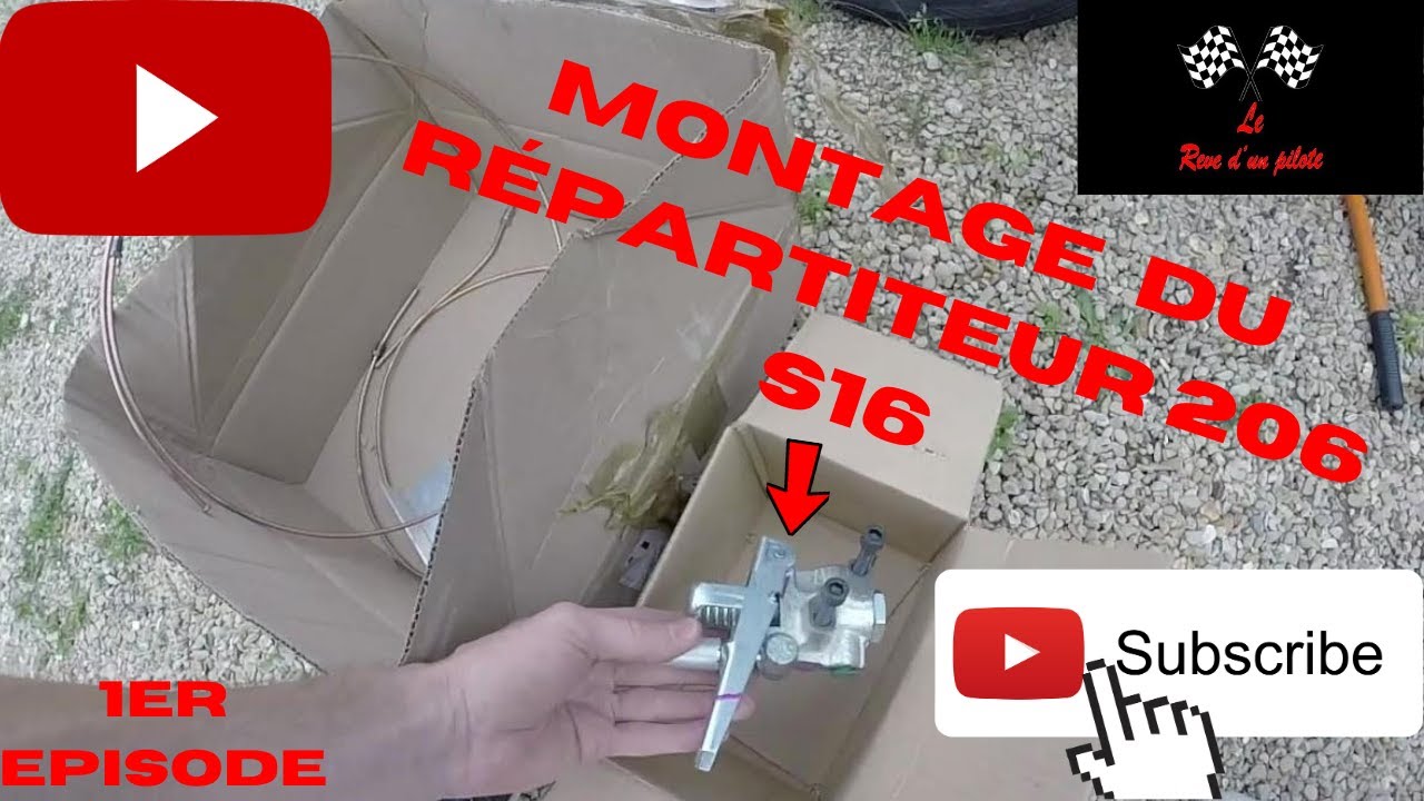 🚗🚗[Peugeot 206 s16 ] Montage d'un répartiteur de freinage réglable sur 206 s16 ## 1er Episode ##🚗🚗