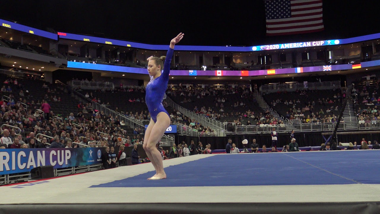 Diana Varinska (UKR) - Floor Exercise - 2020 American Cup