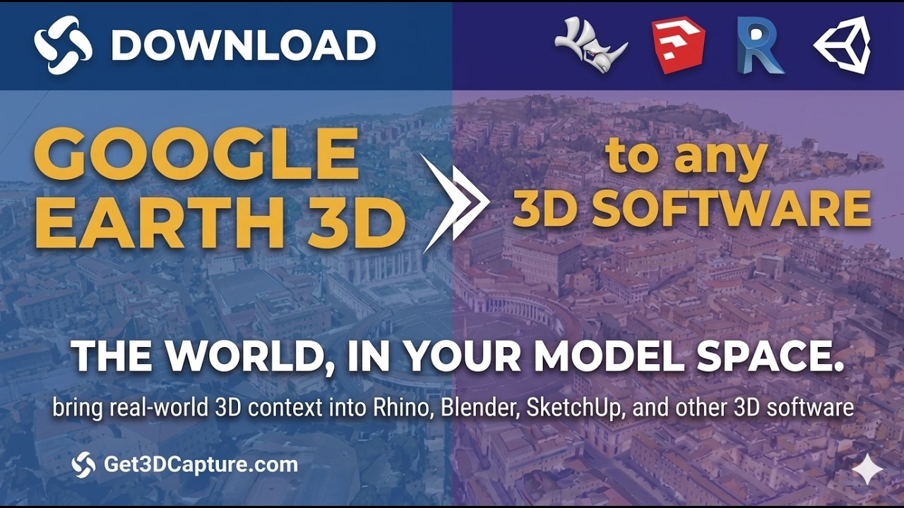 Bring Google Earth 3D Into Any 3D Software | OBJ + GLB Export. 2026
