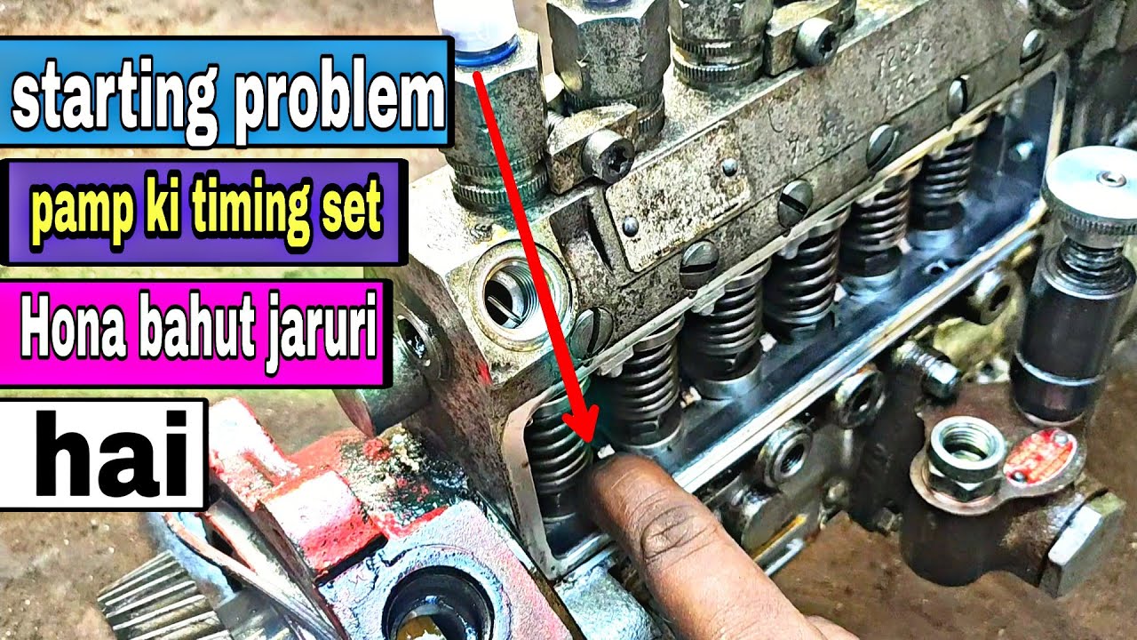 Starting problem | pamp ki timing | Sahi tarike se set Hona | bahut jaruri hai | Hino pamp |