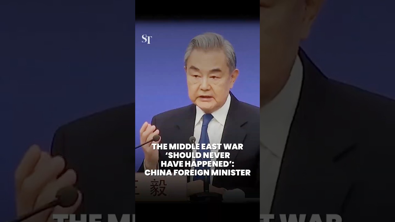 The Middle East war &lsquo;should never have happened&rsquo;: China foreign minister