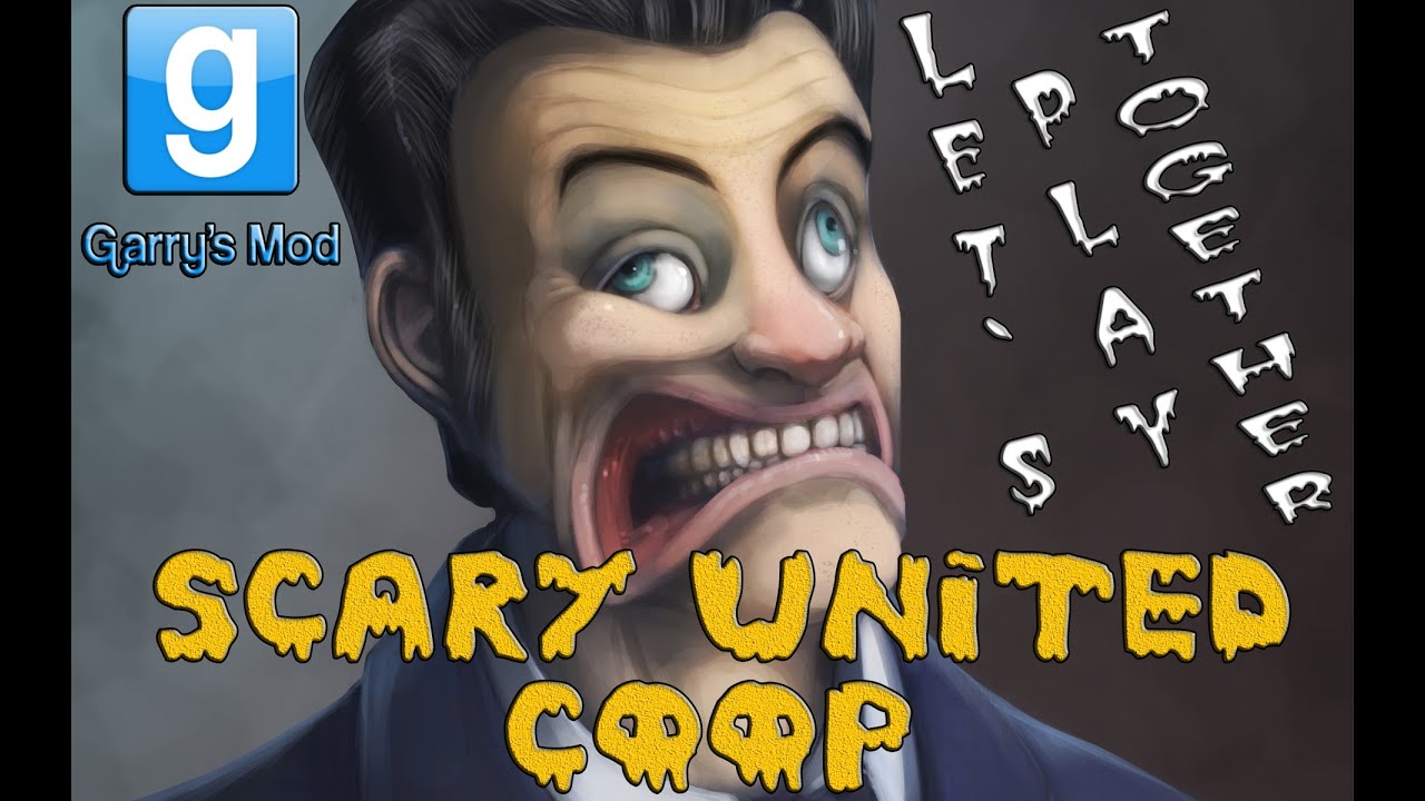 Garry`s Mod. Jim, Rion, Retro & Feanor на карте Scary United Coop