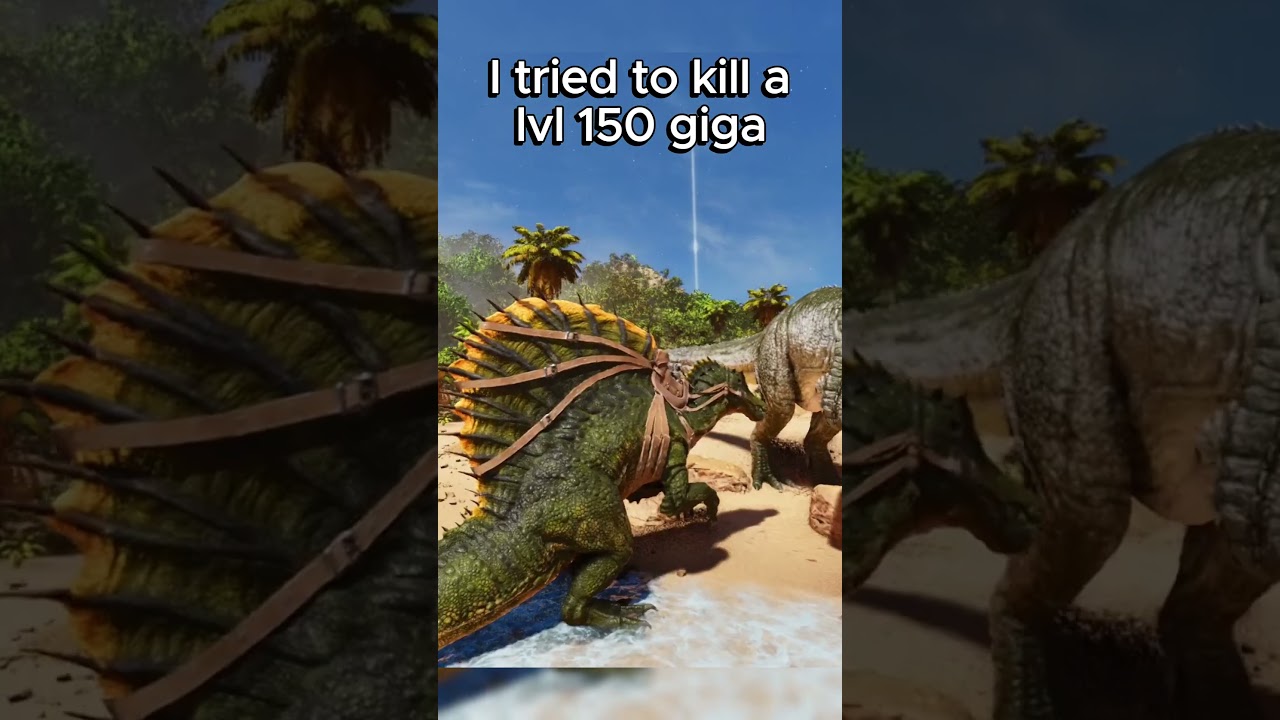 Challenge : I tried to kill a lvl 150 giga with a spino