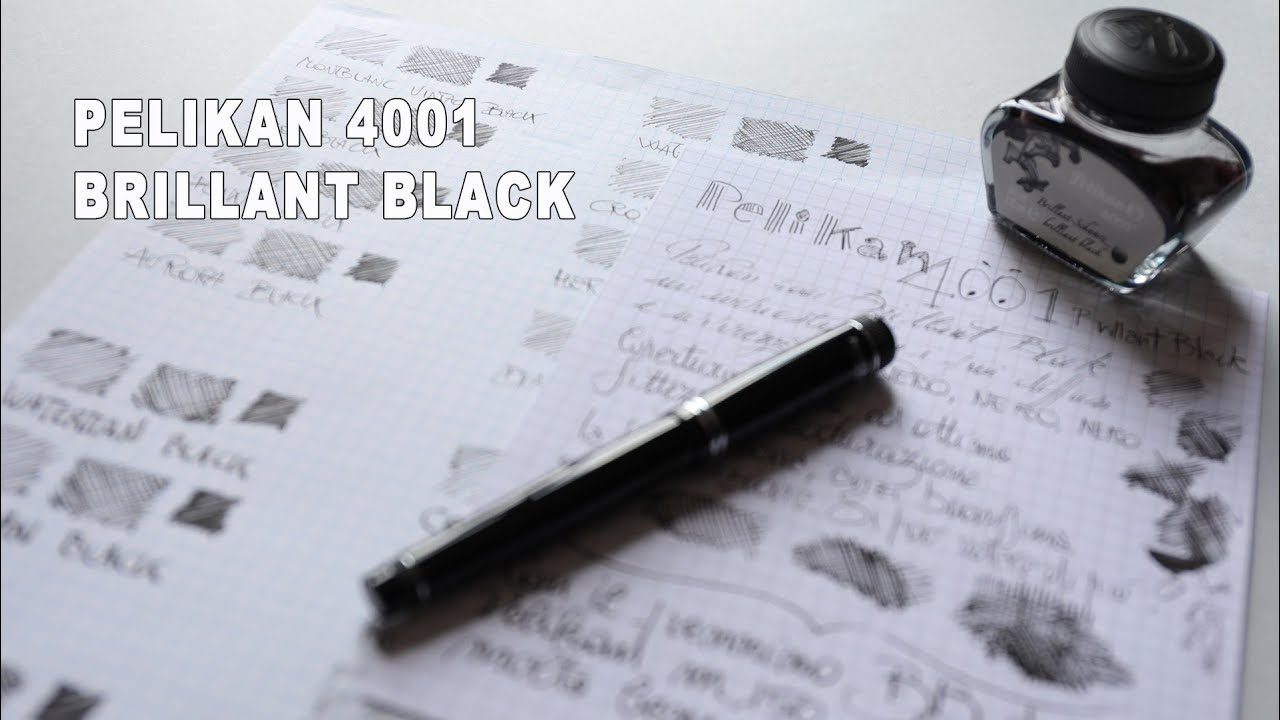 Inchiostro Pelikan 4001 brilliant black - Full test & review