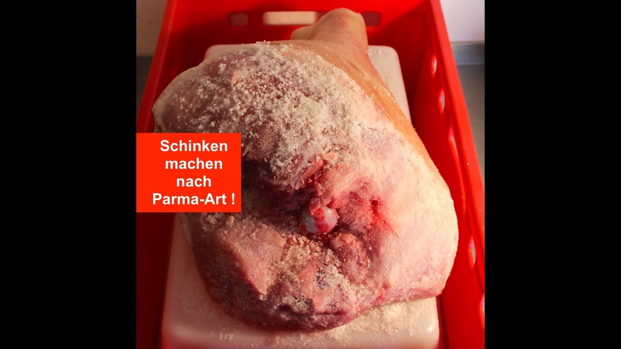Schinken machen nach Parma-Art / Nur mit Meersalz / 12 Monate Reifung !