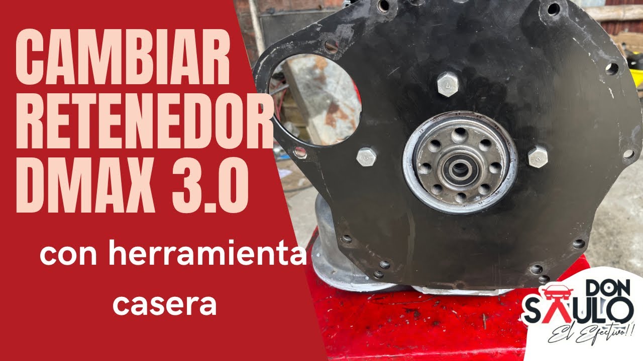 Cómo cambiar el retenedor trasero del cigüeñal DMax 3.0 motor isuzu 4jh1