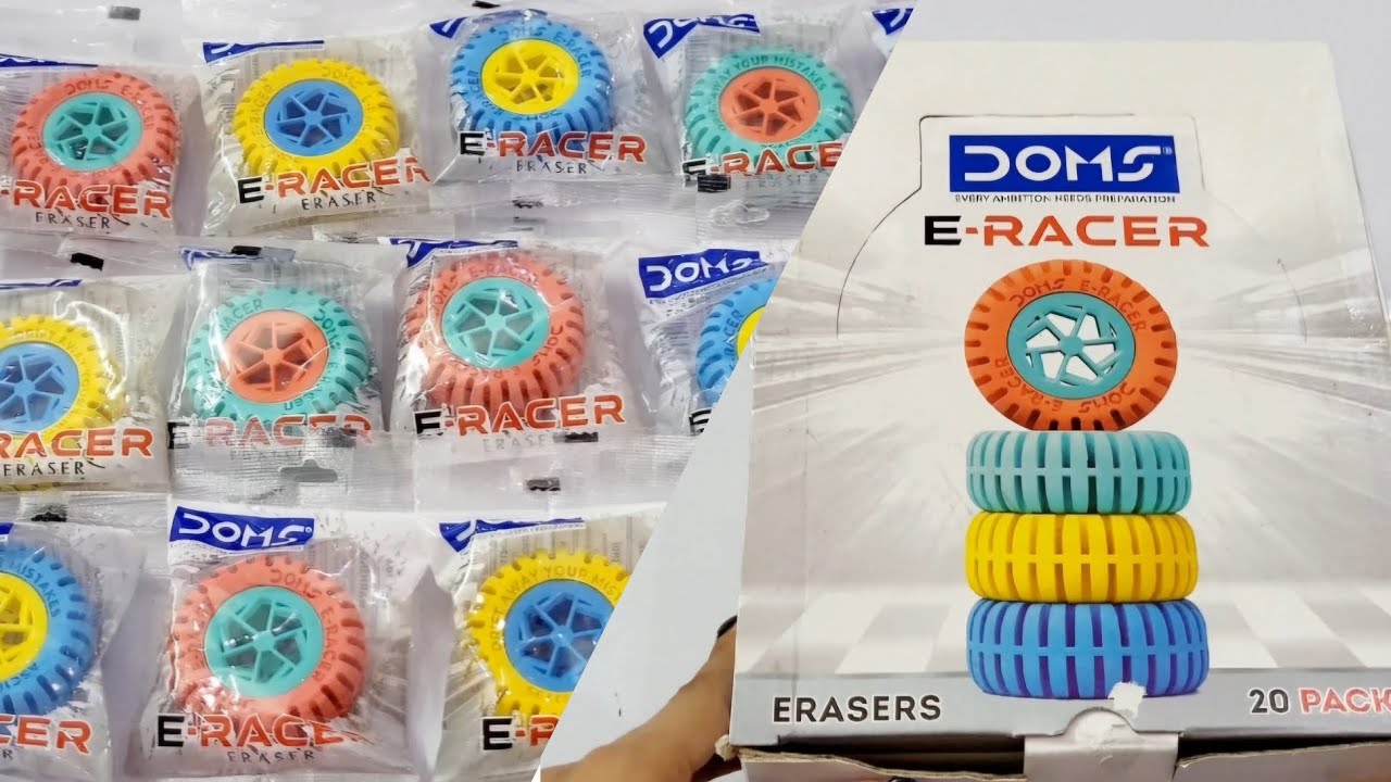 DOMS E- Racer  erasers l DOMS stationary video