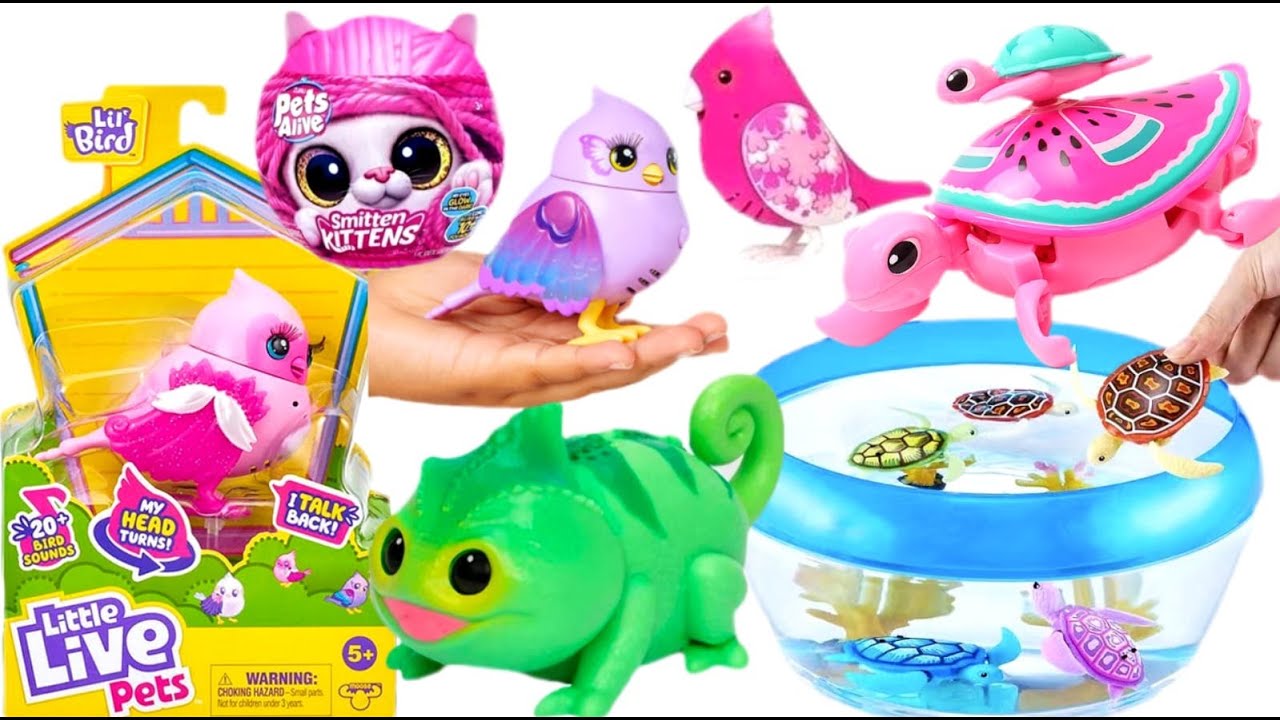 4K| UNBOXING BIG SET LITTLE LIVE PETS | ZURU PETS ALIVE | ASMR