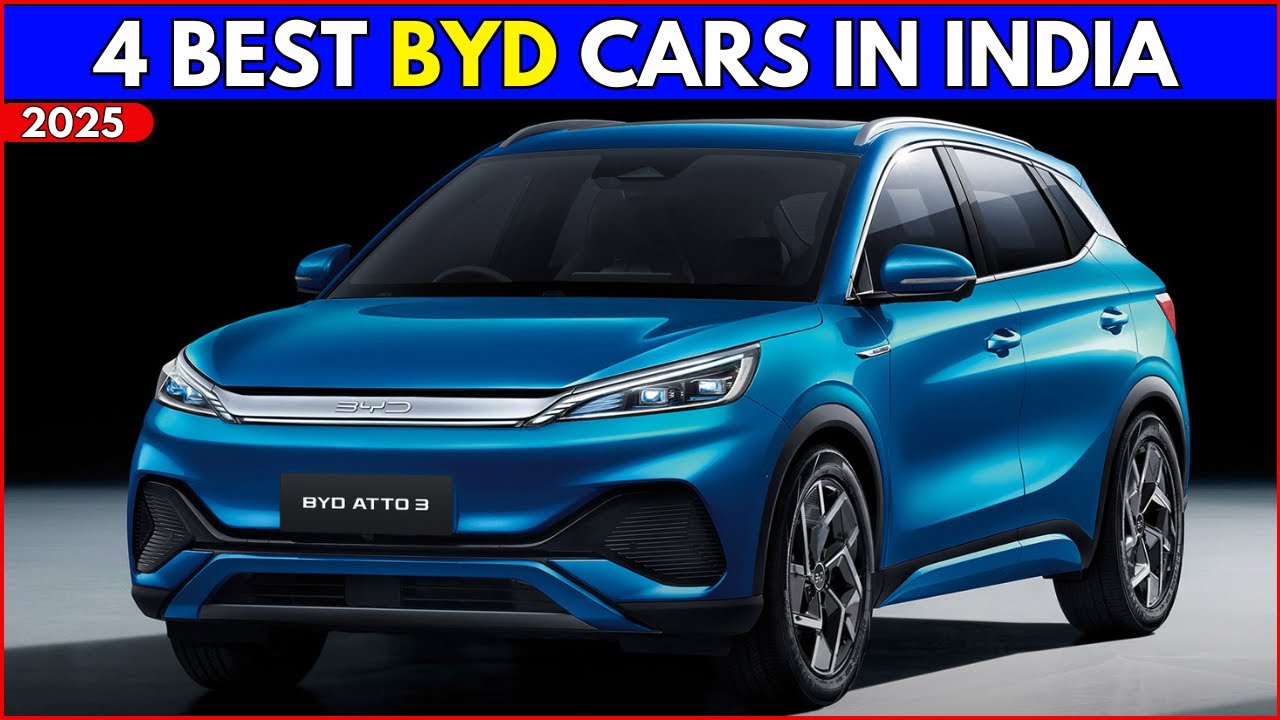 Top 4 BYD Electric Cars in India 2025 | Range, Features & Price Explained!