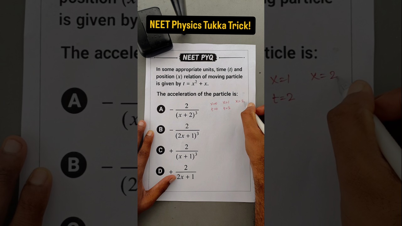 NEET Physics Tukka Trick 🔥 Eliminate 2 Options Without Solving! #shorts