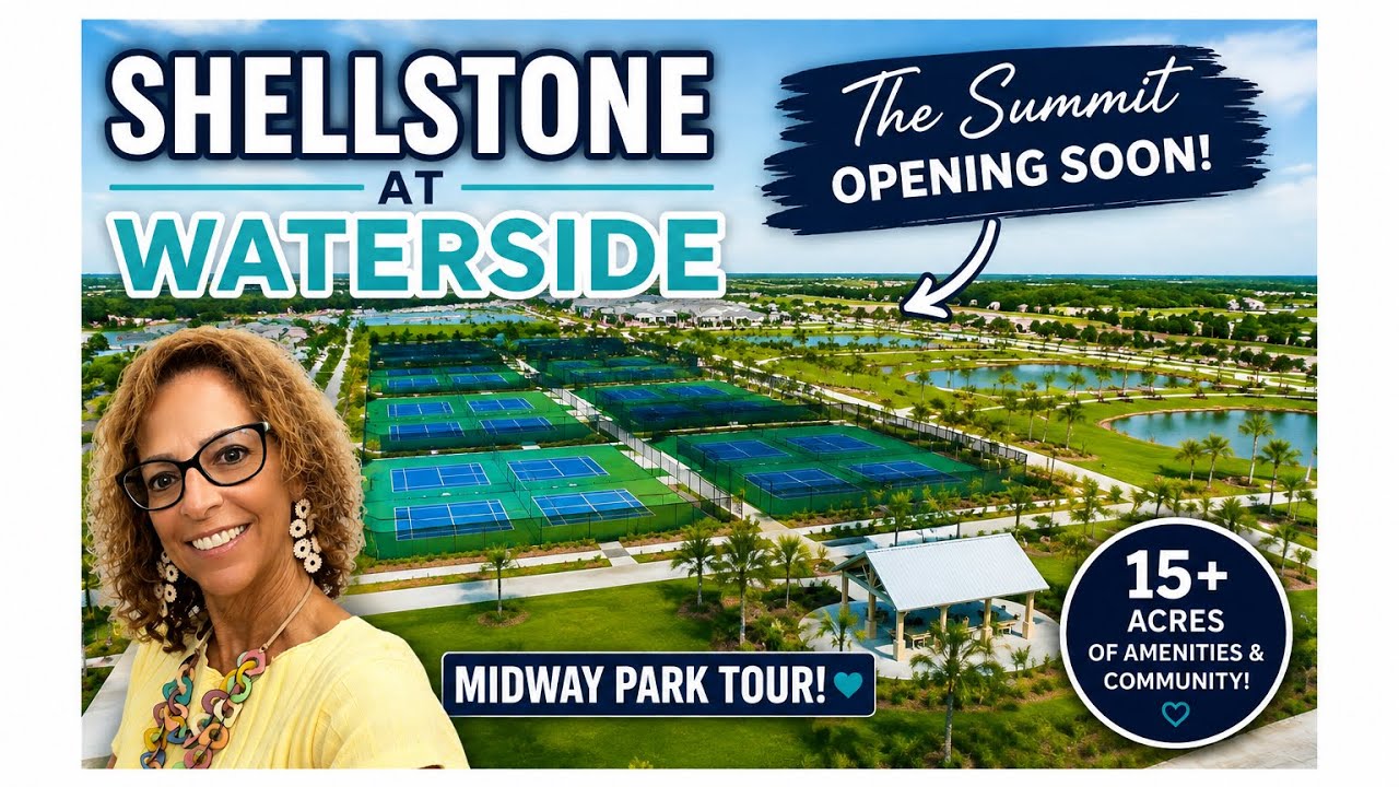 🏡 Shellstone at Waterside Lakewood Ranch| The Summit Opening Soon + Midway Park Tour! 🌴
