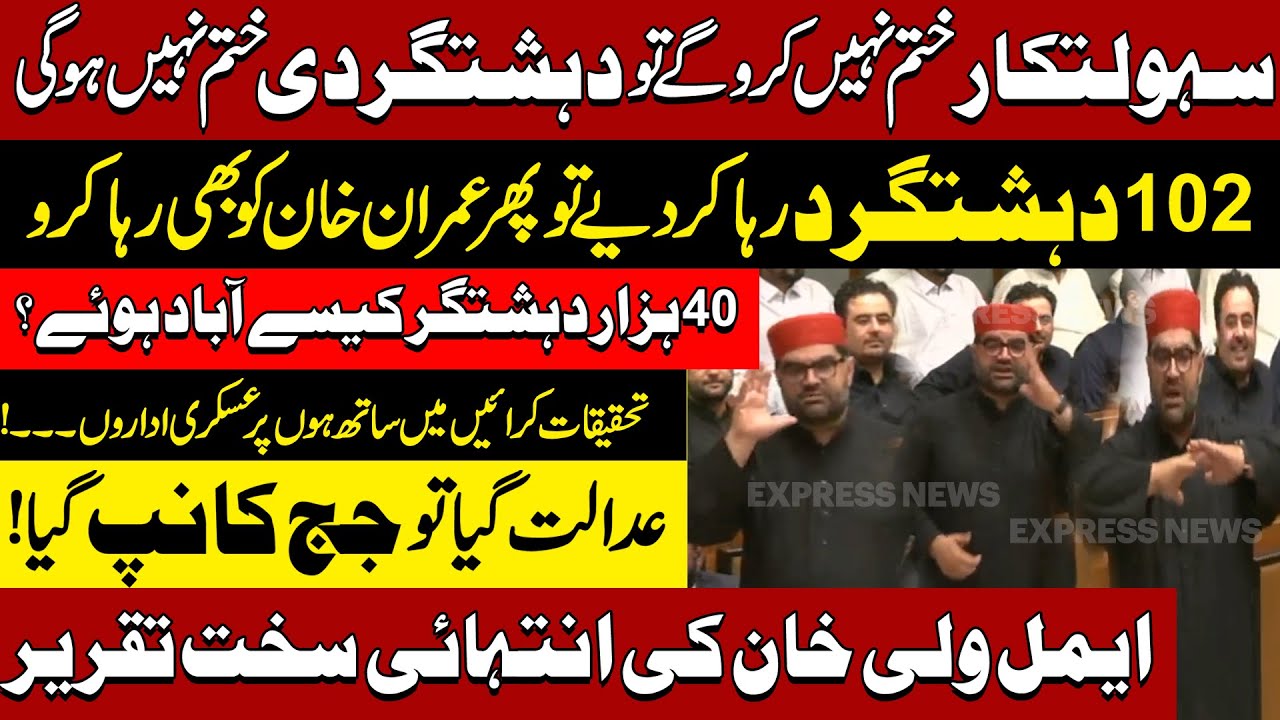 Aimal Wali Khan Extreme Hard Hitting Speech In Senate Session| Release Imran khan| Pakistan News