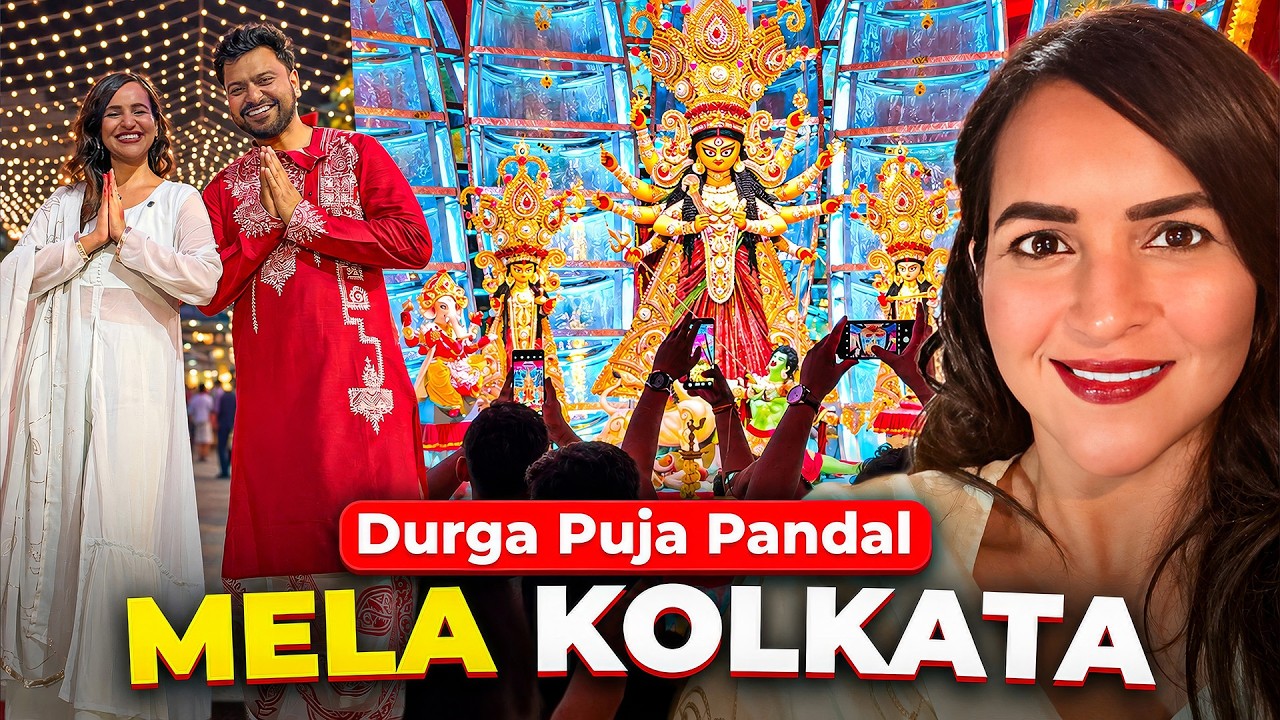 Kolkata Durga Puja Pandal aur Mela dekha😍