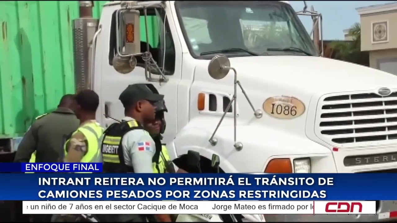 Intrant reitera no permitirá el tránsito de camiones pesados por zonas restringidas