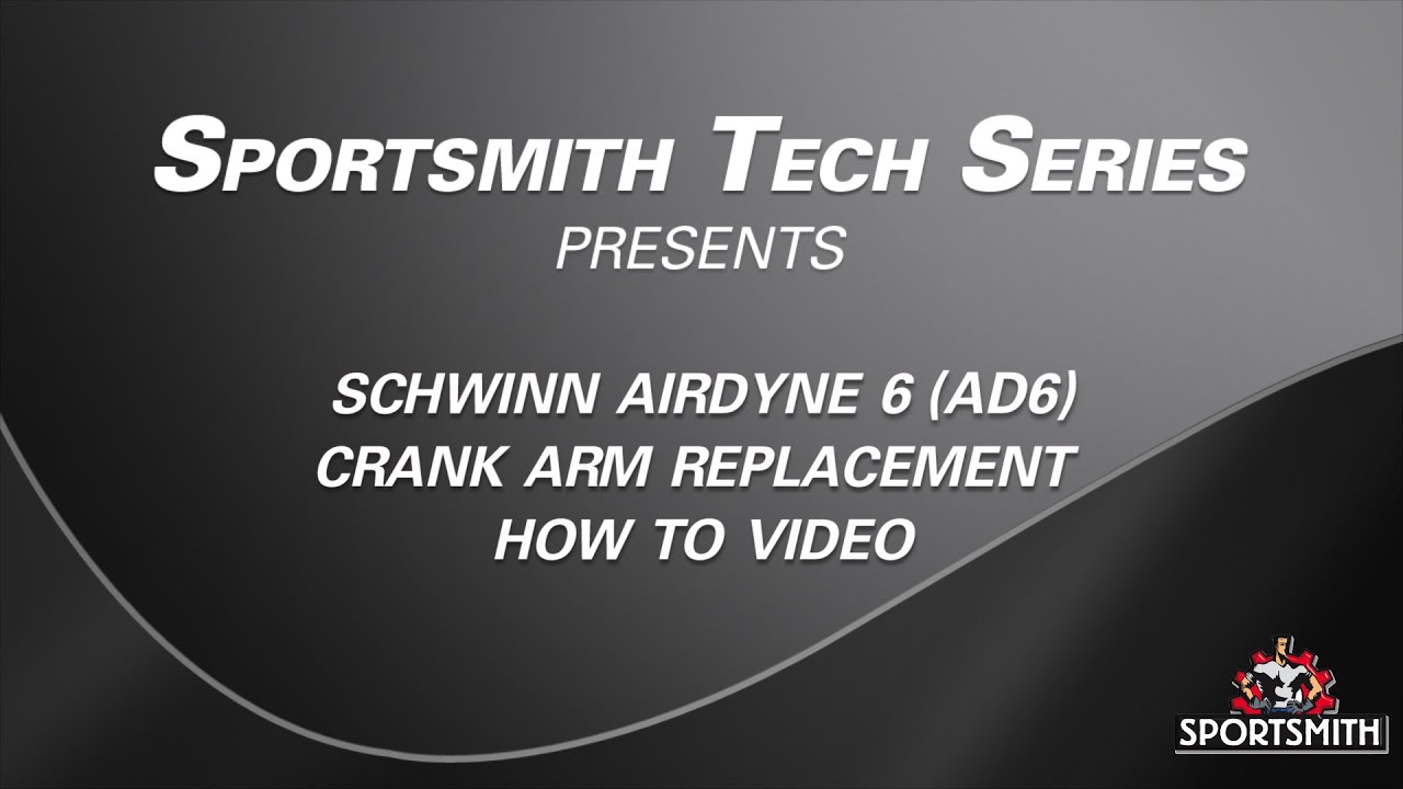 How to Replace Schwinn Airdyne AD6 Crank Arms - Schwinn Airdyne AD6 Crank Arm replacement tutorial