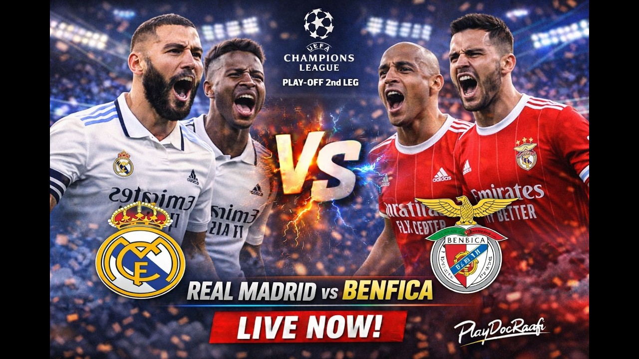 Real Madrid v Benfica UEFA Champions League Play-Off 2nd Leg EA SPORTS FC 26 #EASportsFC26 #shorts