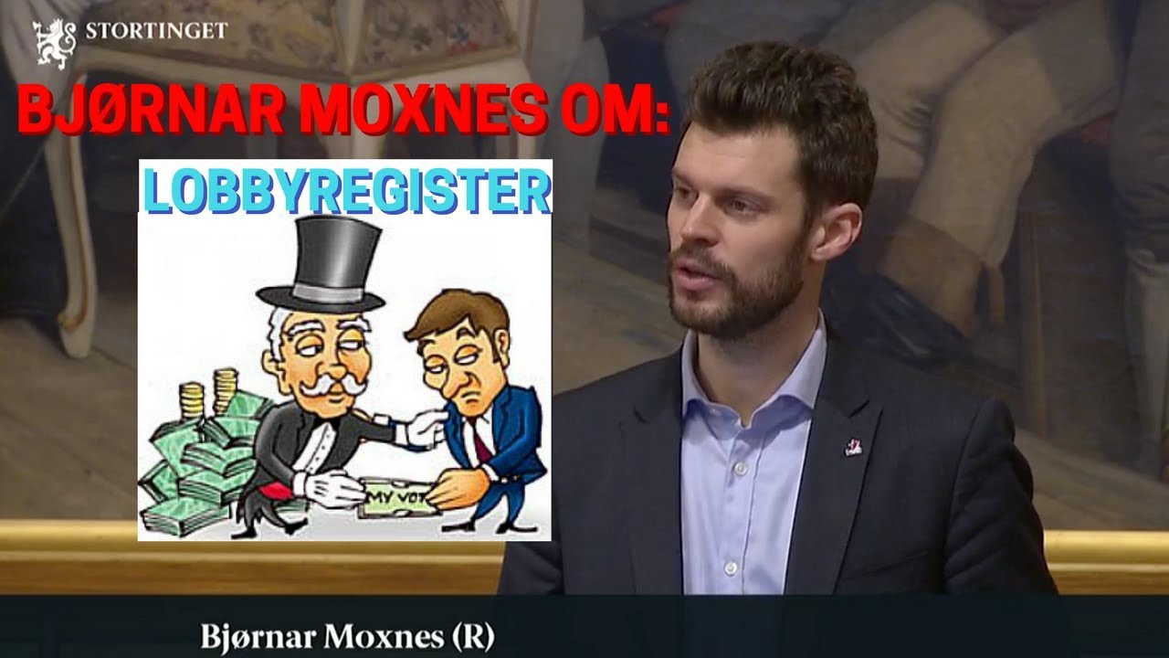 Bjørnar Moxnes (Rødt) om lobbyregister