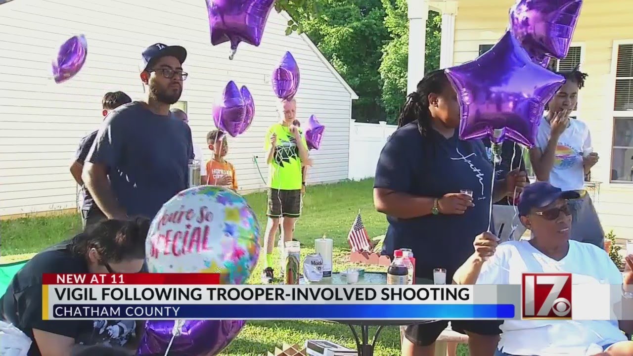 Vigil following trooper-involved shooting in Chatham County