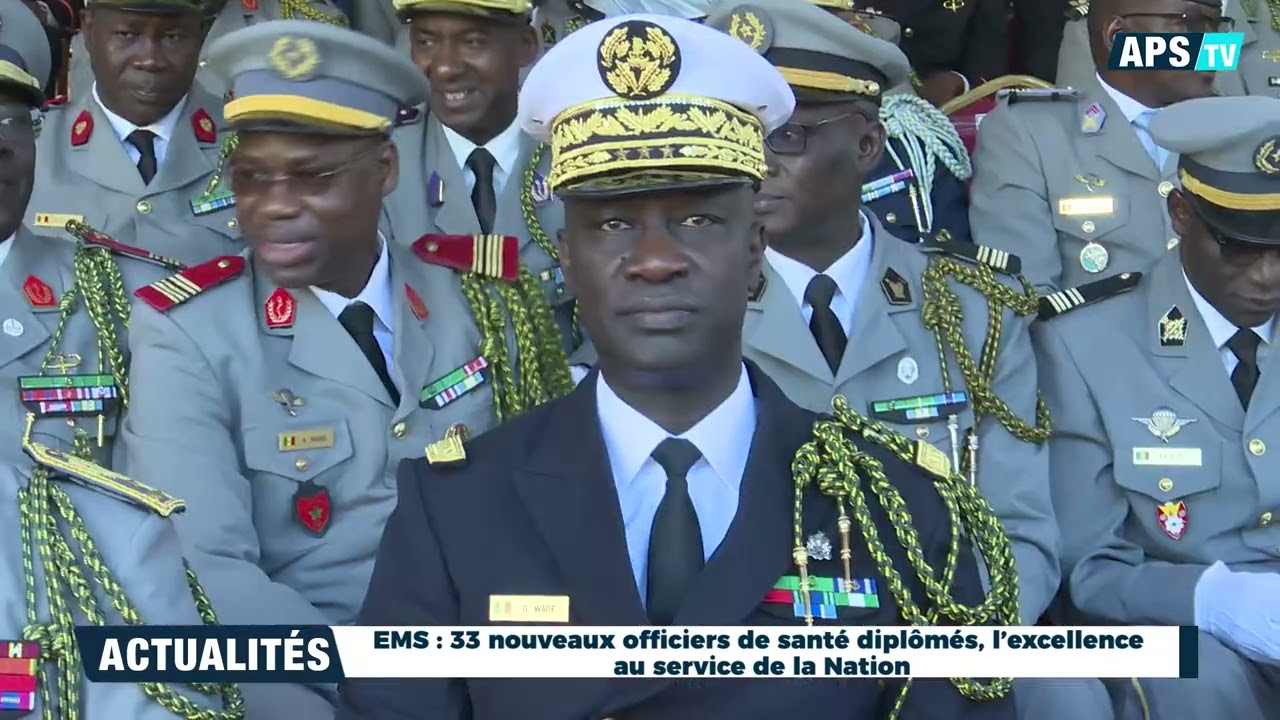 EMS : 33 nouveaux officiers de santé diplômés, l’excellence au service de la Nation