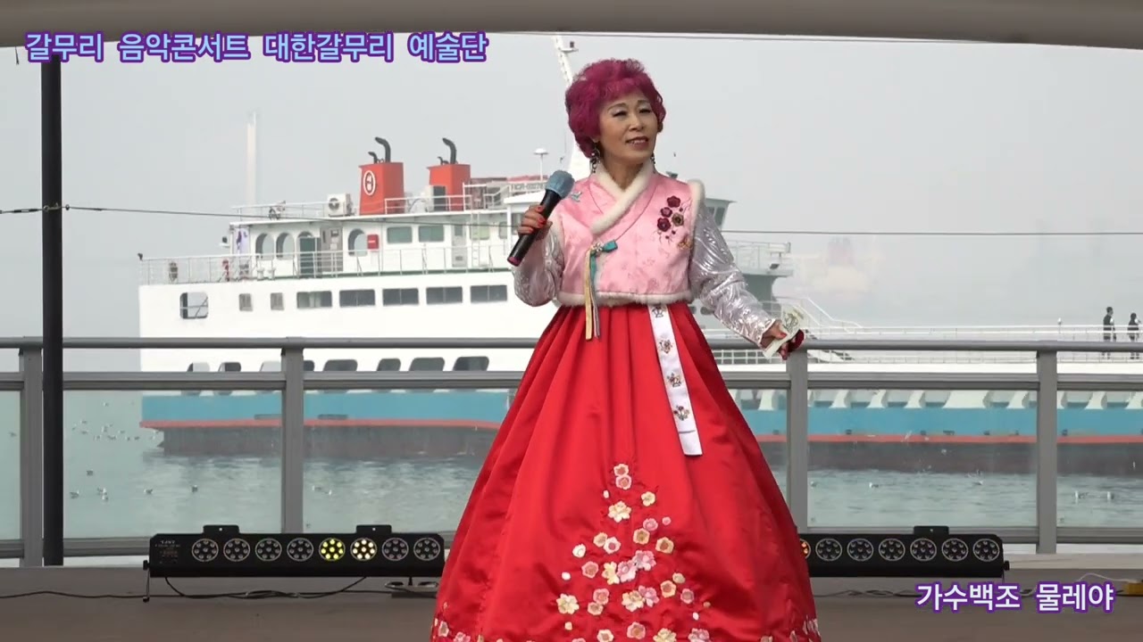가수백조 물레야 원곡김지애 갈무리 음악콘서트 대한갈무리 예술단 정기공연 관광특구 월미도 갈매기무대 특설무대 