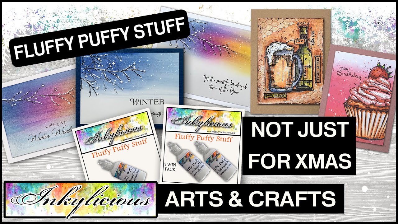 Inkylicious How to Use Fluffy Puffy Stuff Dimensional Paste Paint