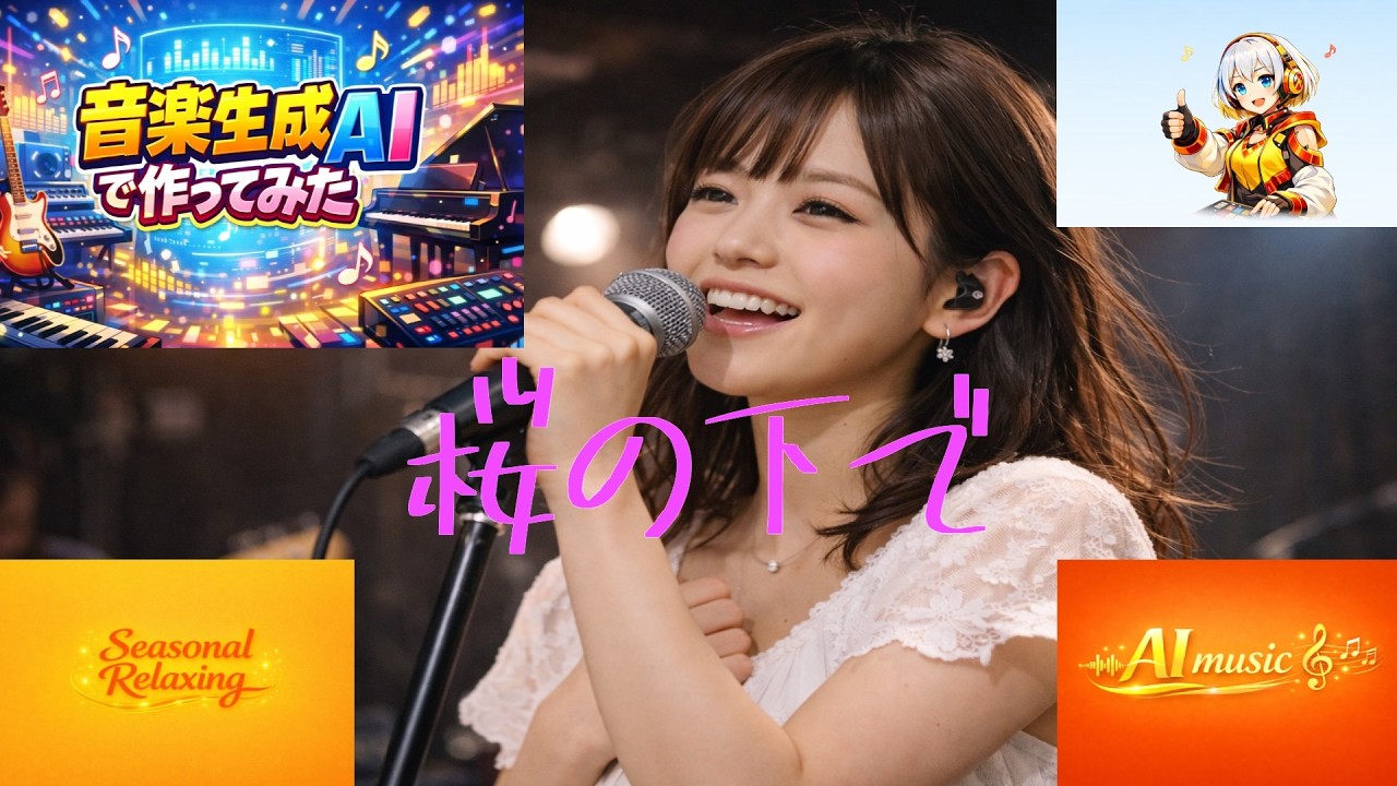 桜の下で【音楽生成AIで作ってみた】#JPOP #Pop #AImusic
