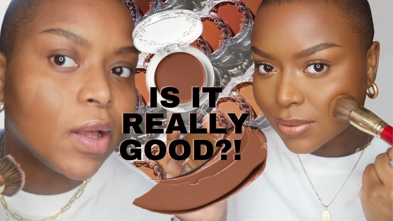 VIRAL TIK TOK FOUNDATION - KVD Vegan Beauty Good Apple Foundation Review & 8 HR Wear Test!