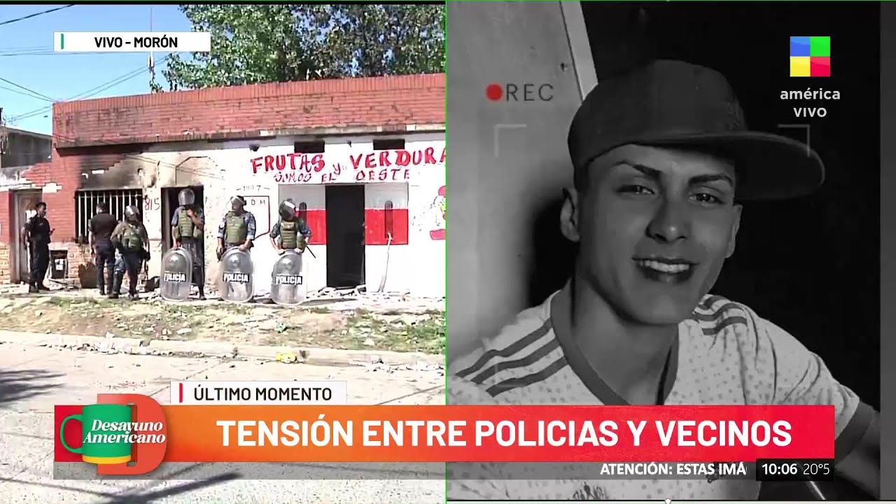 🔴 Morón: disturbios tras la muerte de un joven por una bala perdida