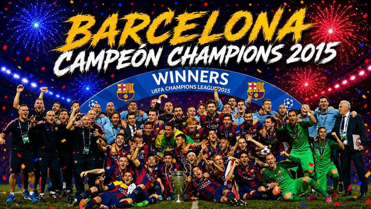 La QUINTA CHAMPIONS 🏆 del BARCELONA 💙❤️