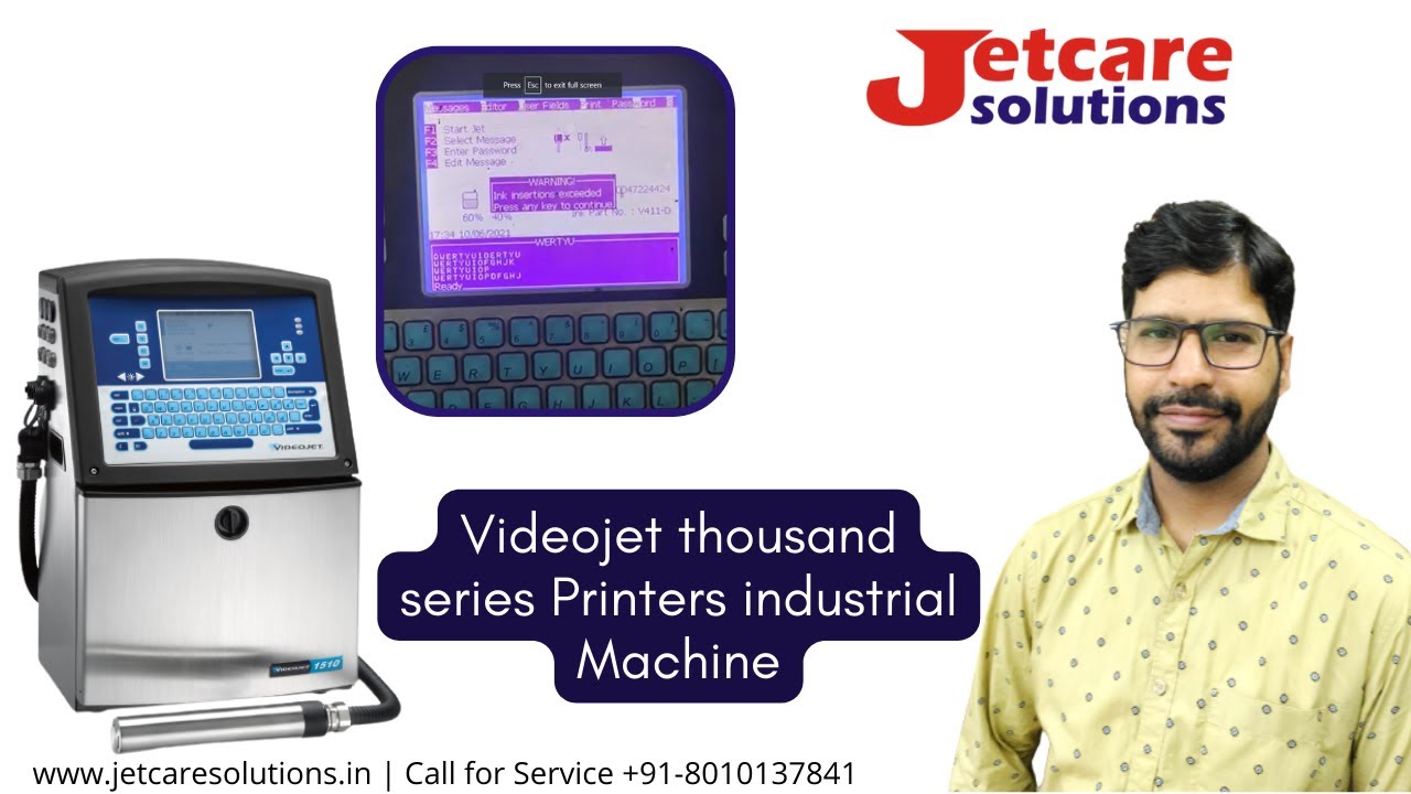 How to start Videojet and attention to these things | Jetcare Solutions| Call  +91-8010137841