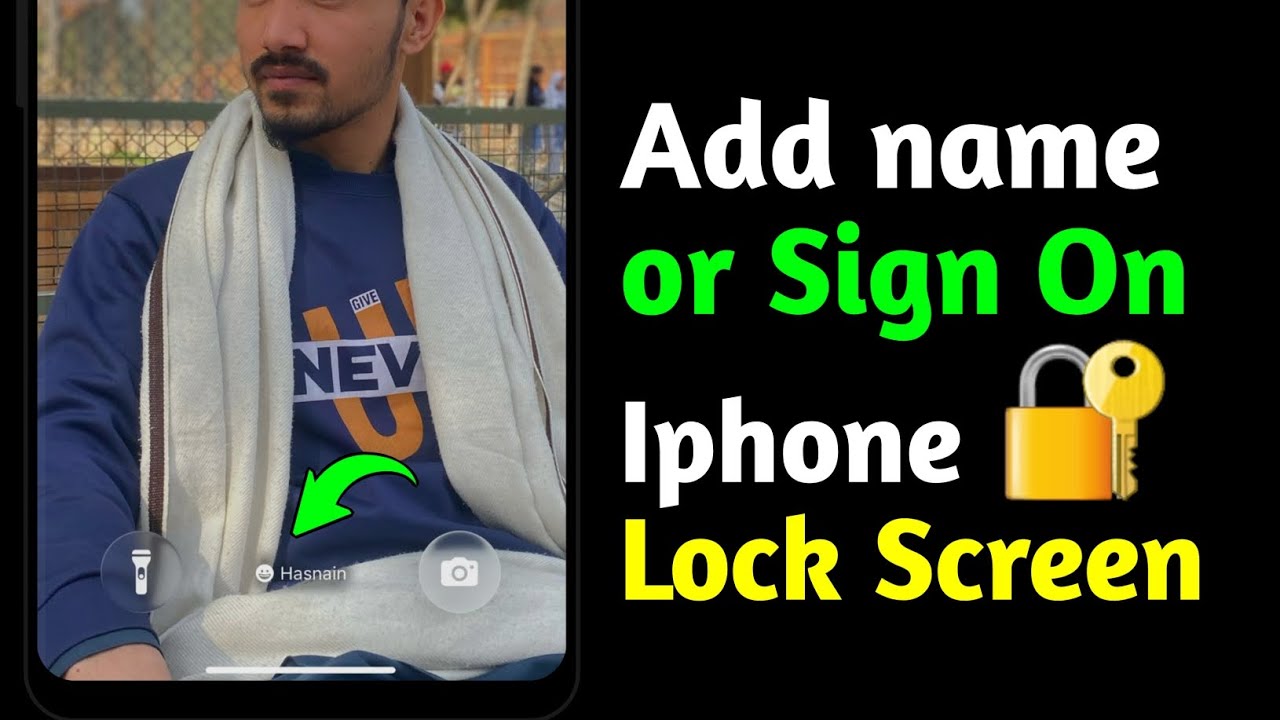 How to Add Your Name on iPhone Lock Screen | iPhone Lock Screen Par Apna Naam Kaise Likhe