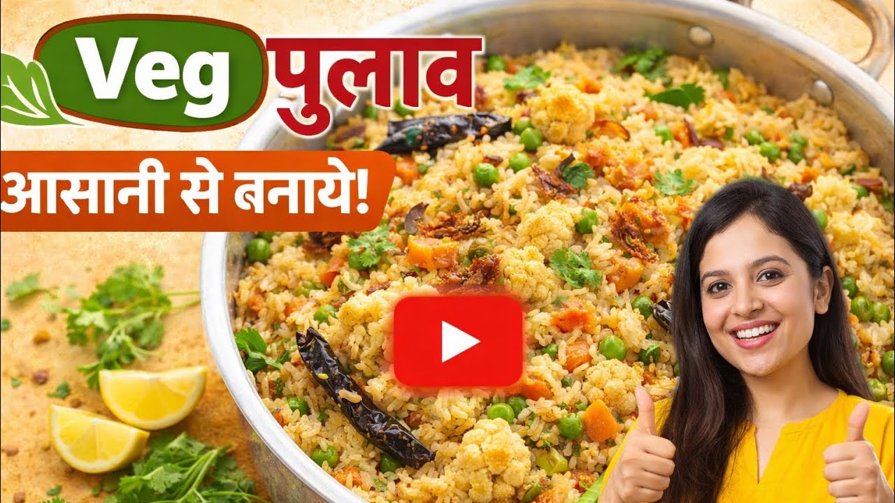 Veg Pulao Banane Ka Asan Tarika | Ghar Jaisa Swad Sirf 20 Minute Me 😋