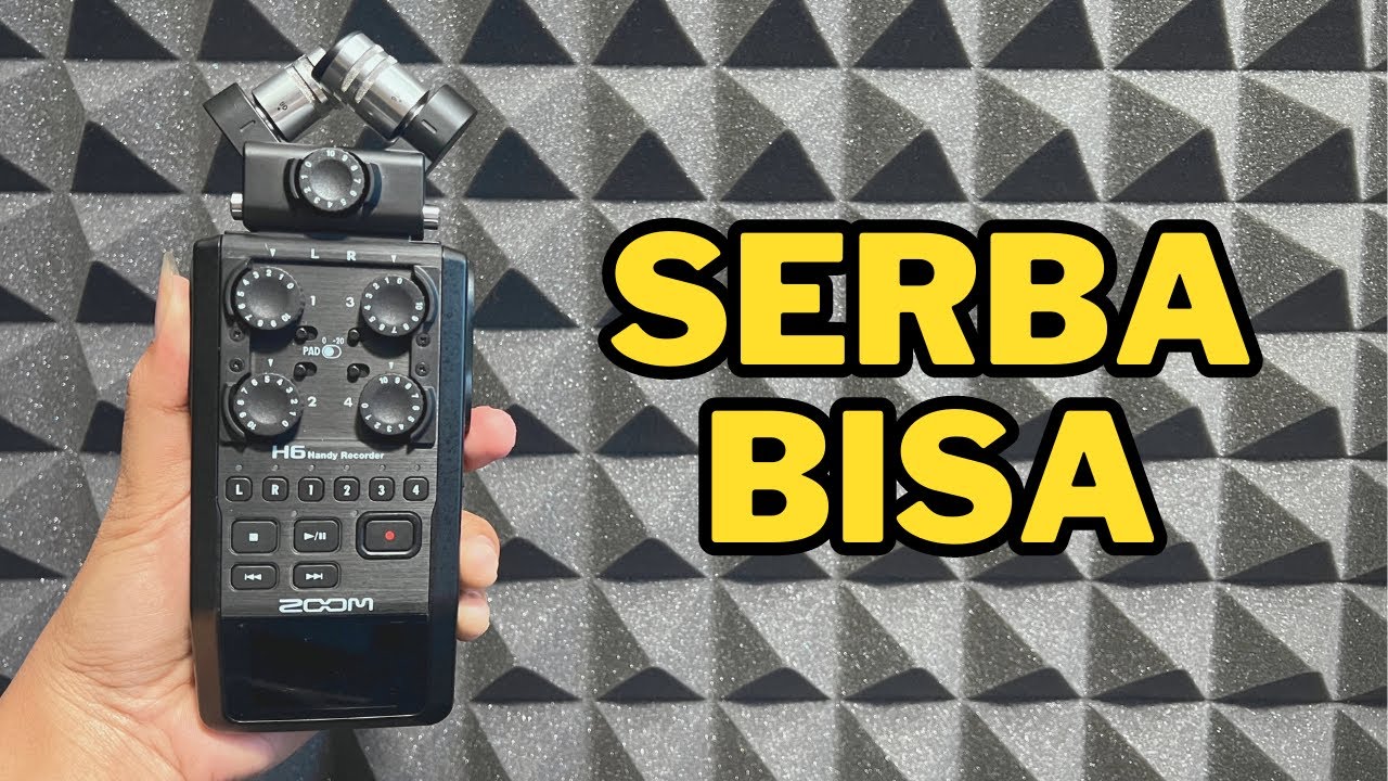 ALAT REKAMAN PORTABLE CANGGIH! - Review handy recorder ZOOM H6 Indonesia