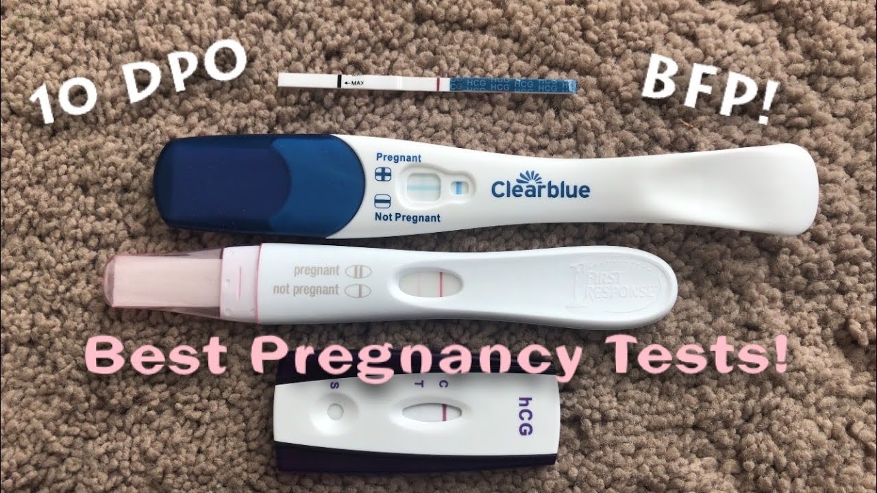 PREGNANCY TEST COMPARISON AT 10 DPO | 4 BRANDS