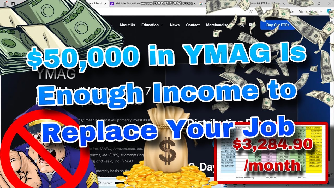 HOW (YMAG) Yieldmax Magnificent 7 Fund ETF Can REPLACE Your JOB With HUGE Monthly Income