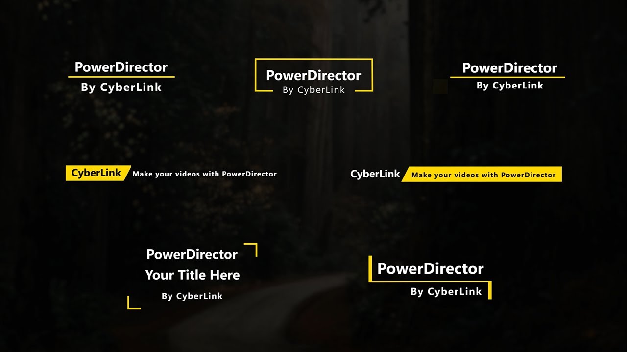 Minimalist Titles Pack A | PowerDirector 365