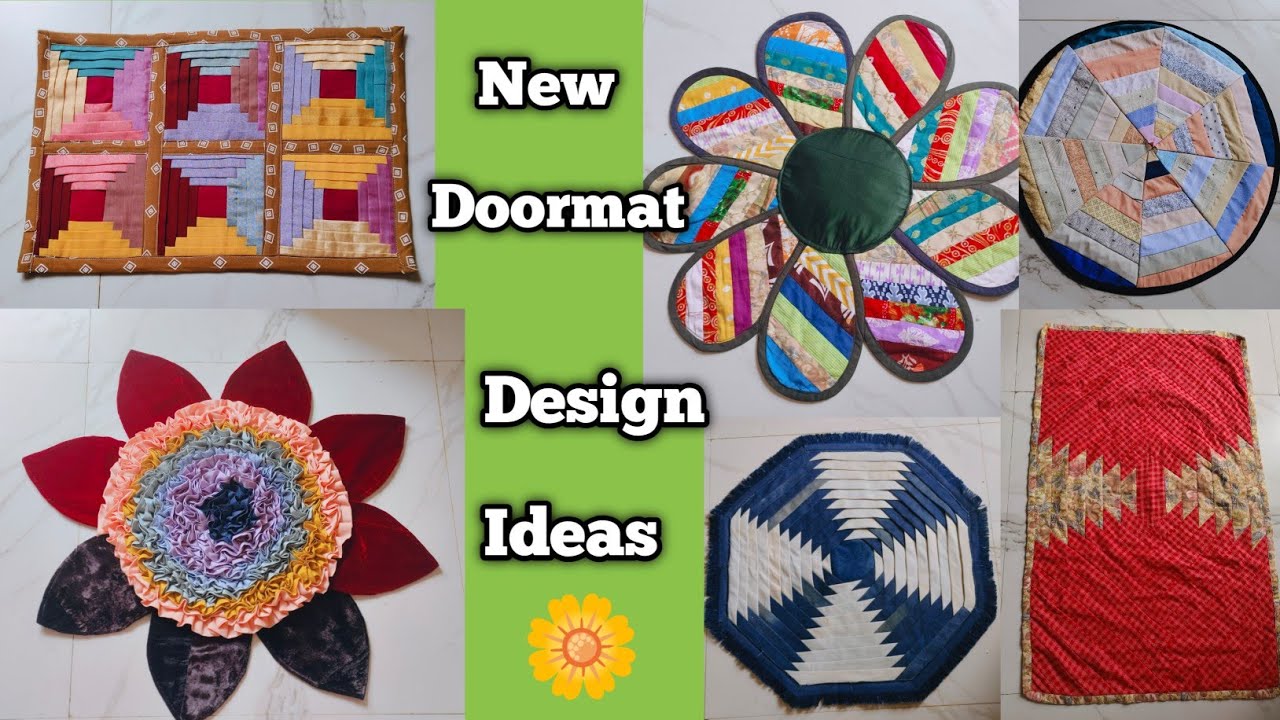 6 New & Easy Handmade Doormat Design Ideas/Unique Design Ideas /Sewing Lovers Ke Liye Creative Ideas