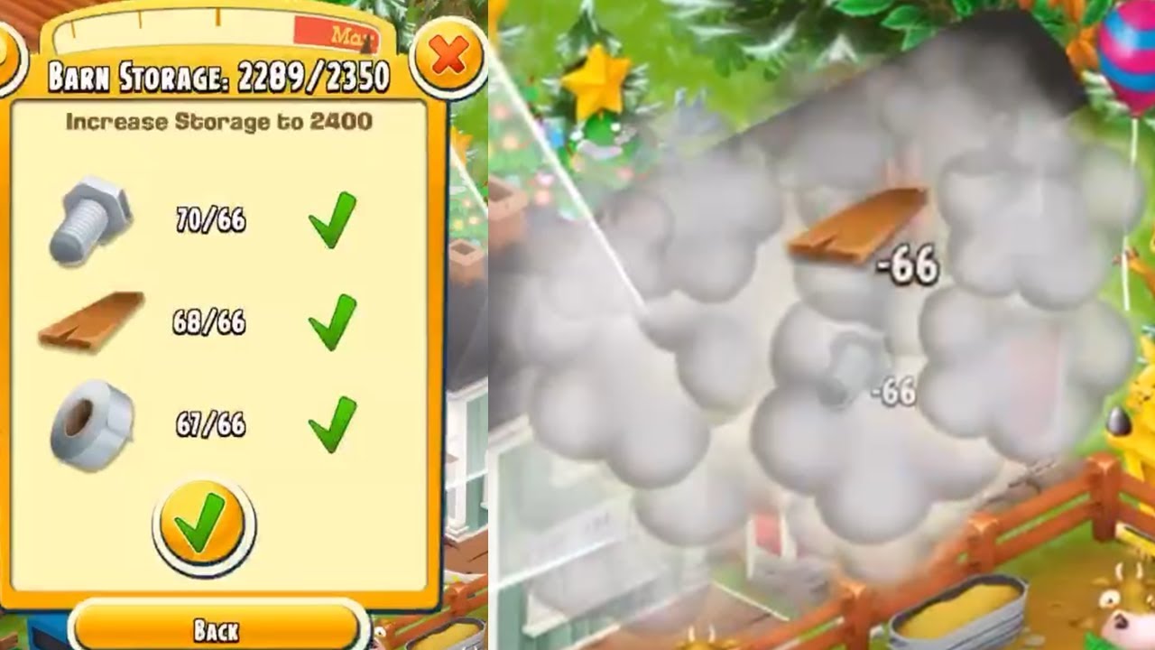 Hay Day Barn Upgrade! Gameplay!