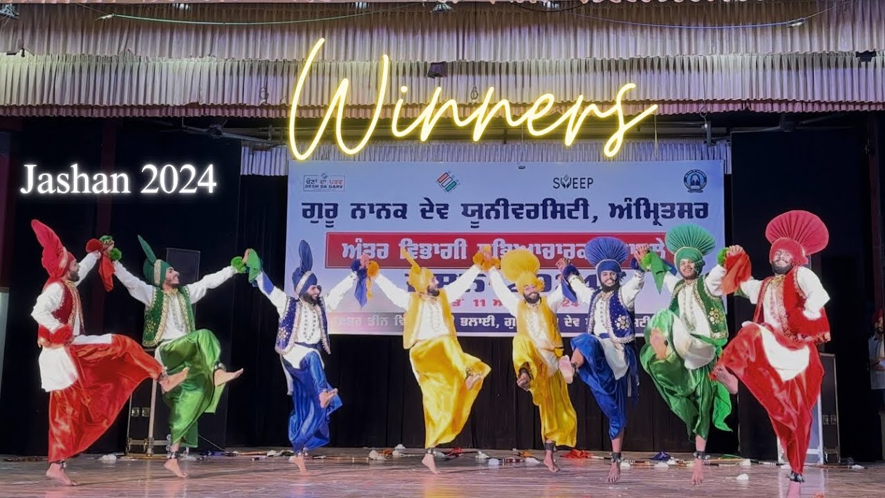 Bhangra Winners 🔥| Jashan 2024 | CET Department | Guru Nanak Dev University Amritsar| #bhangra