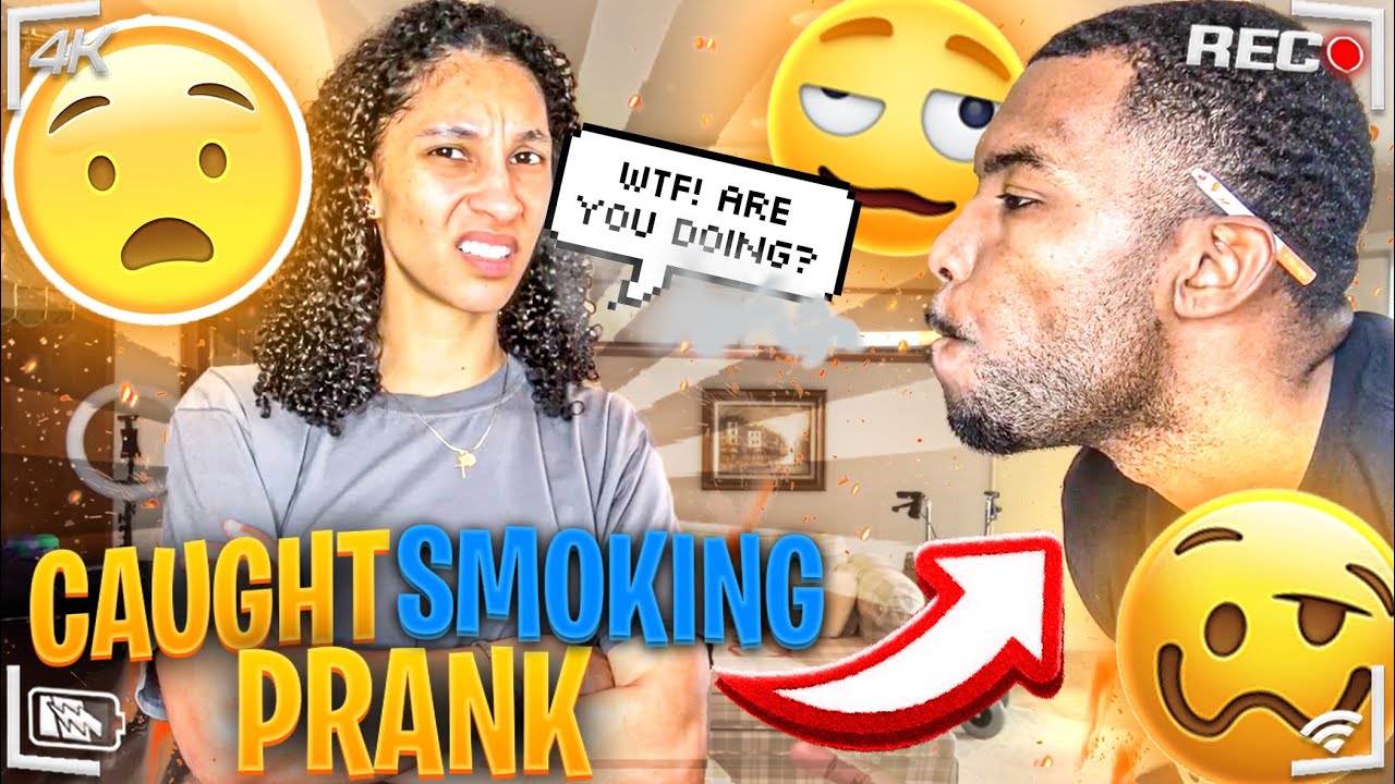 SMOKING CIGARETTE PRANK ON GIRLFRIEND!!! *she was furious*
