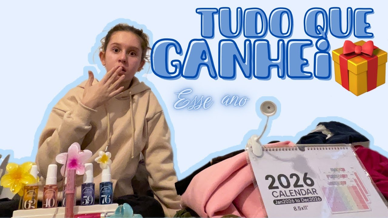 Tudo que ganhei de aniversário + Natal esse ano 🎁🎂