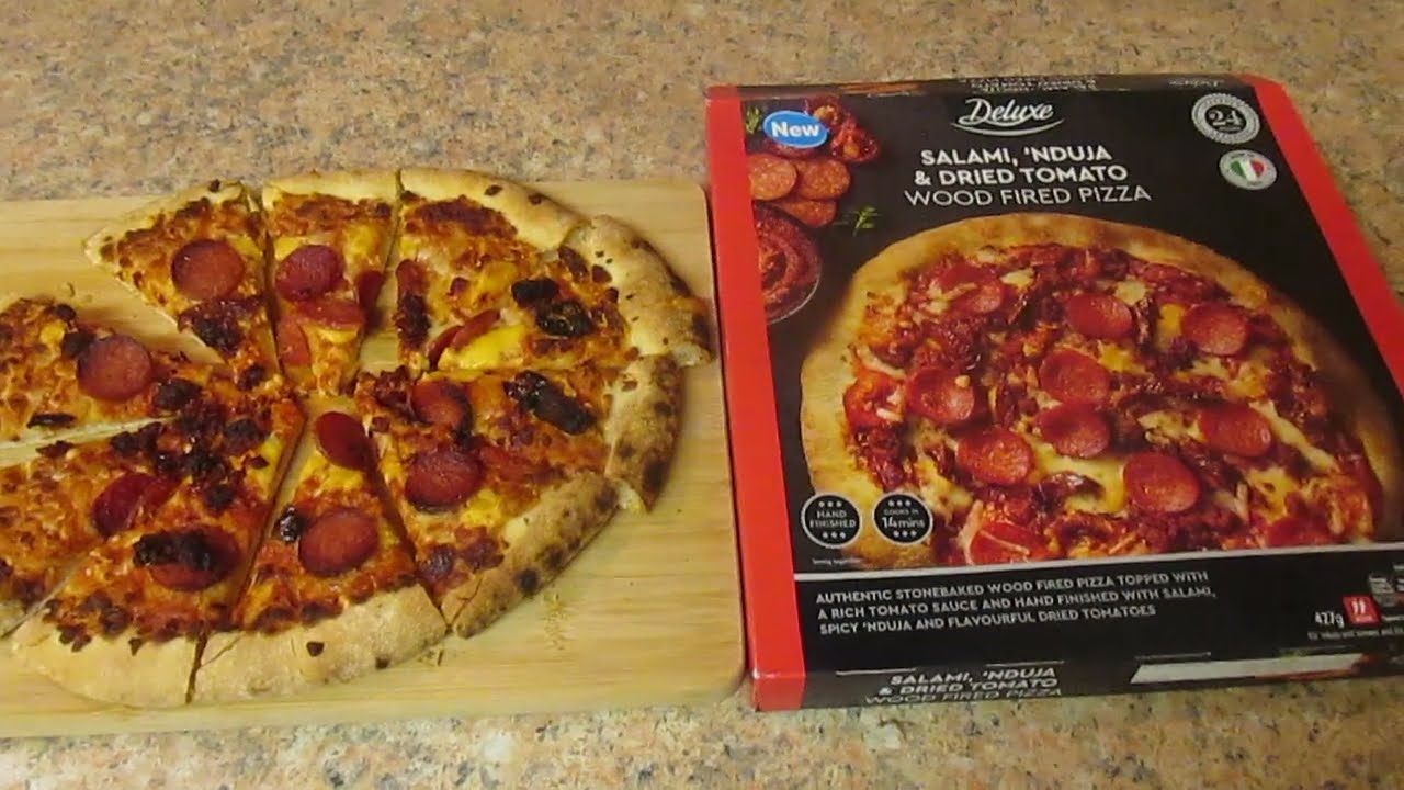 Salami, Nduja & Dried Tomato Wood Fired Pizza - Lidl Deluxe - £2.49p - Italian Cuisine Review