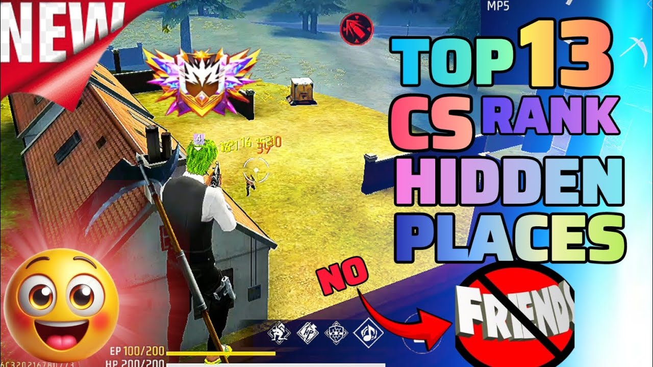 TOP 13 CS RANK HIDDEN PLACES 🤫 | GRANDMASTER TIPS AND TRICKS | CS RANK HIDDEN PLACES