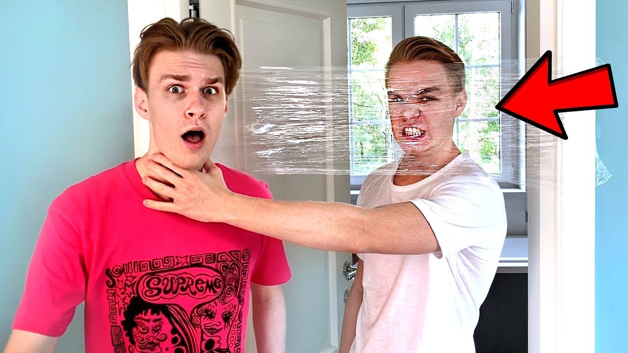 PRANK TAŚMĄ NA BRACIE! *wkurzył się*