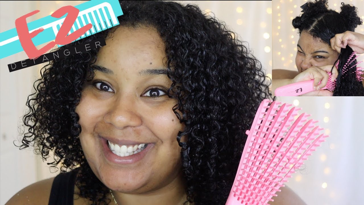 EZ DETANGLER BRUSH REVIEW | HONEST EZ DETANGLER BRUSH REVIEW | NATURAL CURLY HAIR
