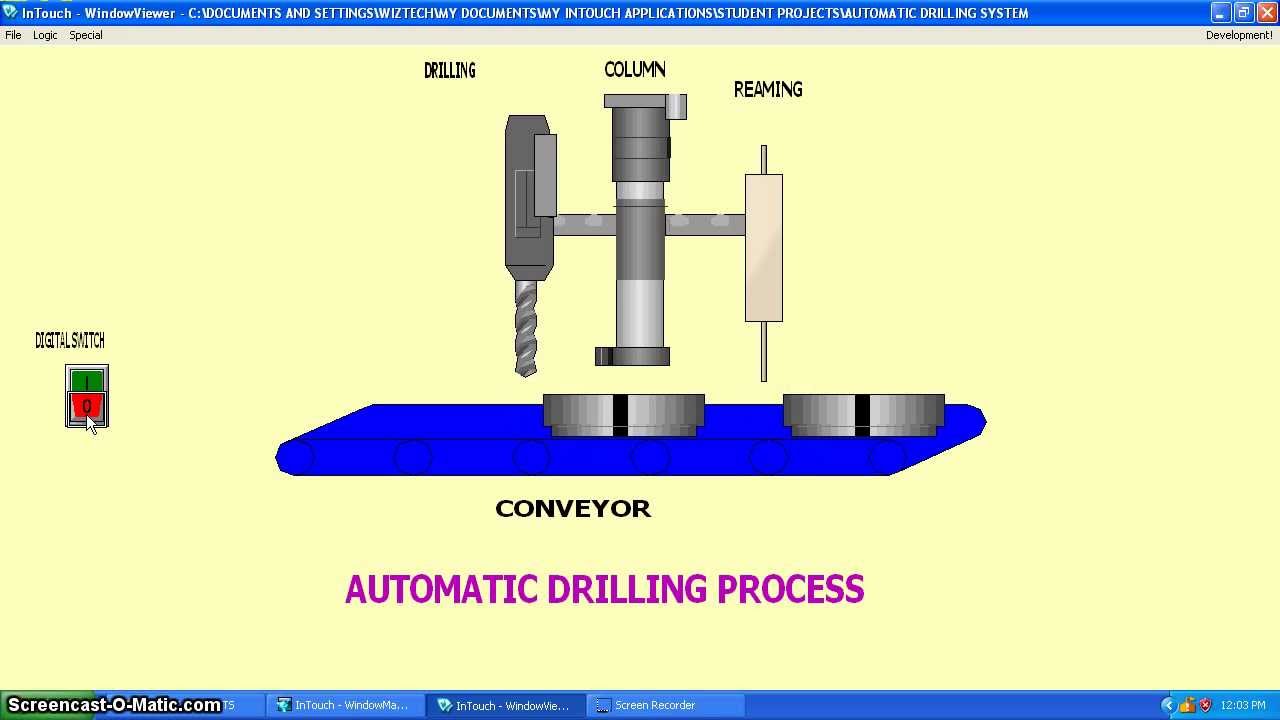 SCADA Designing Project Automatic Drilling Process