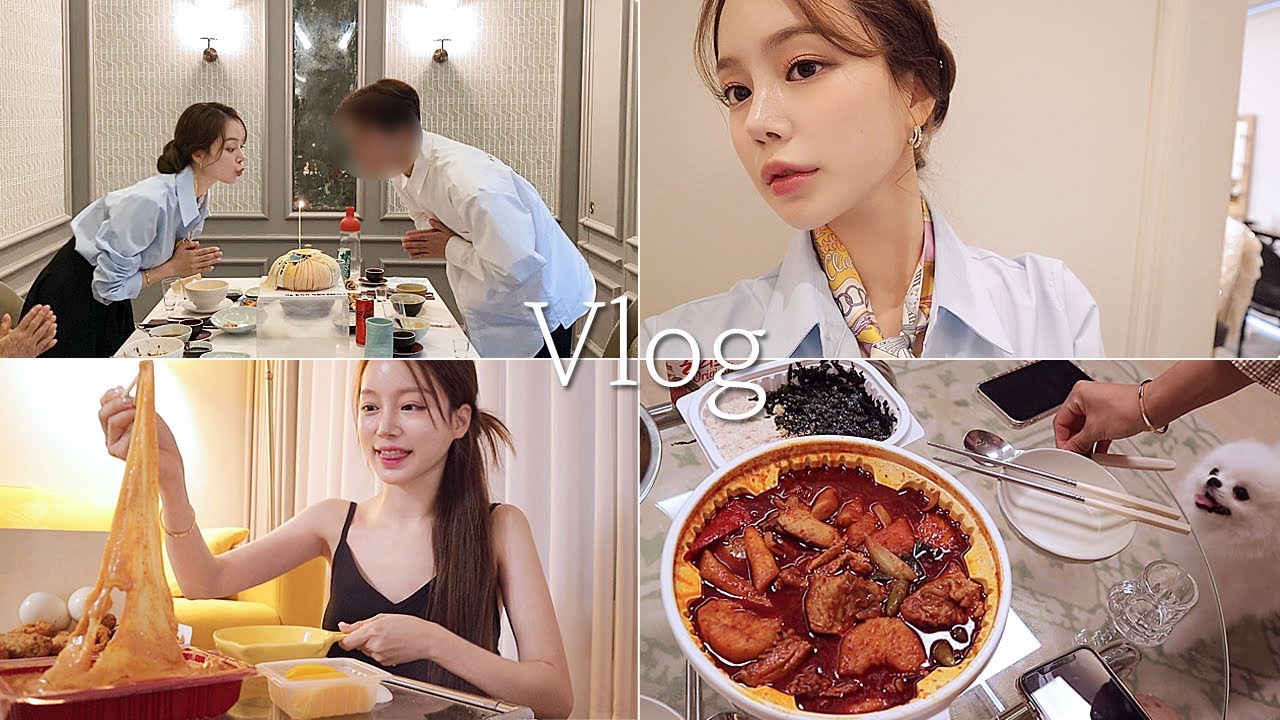 일상 vlog | 중대발표 | 상견례 브이로그..!! | 뒷풀이 | 후라이분들 만남 | 엽기 닭볶음탕, 닭발 찐찐 맛집, 신전 치즈 떡볶이